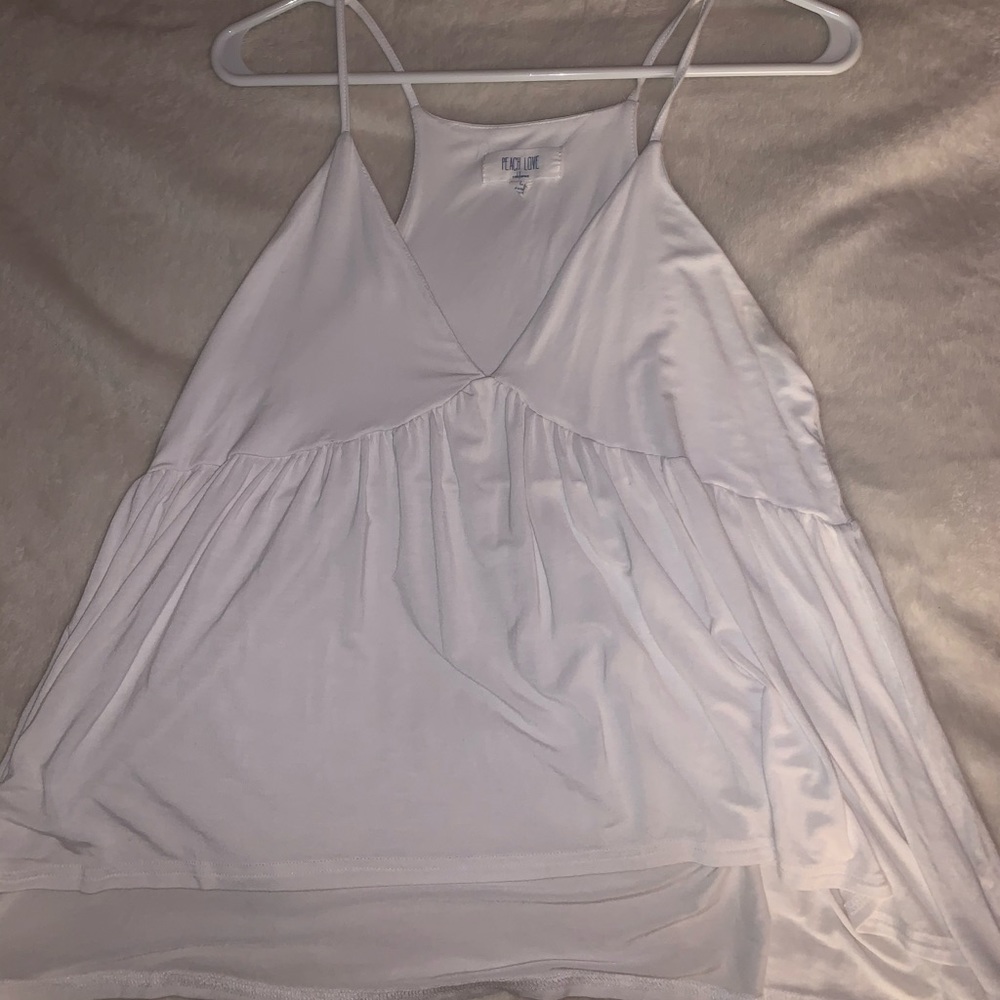 Nice white flowy tank top